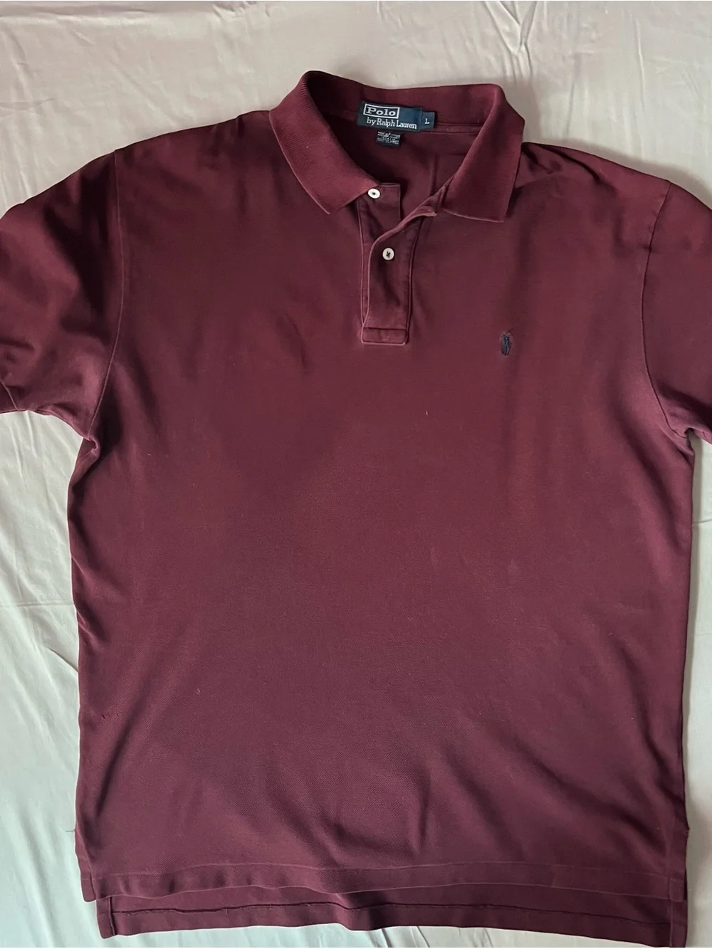 Ralph Lauren Men’s Maroon Polo Shirt with Embroidered Pony